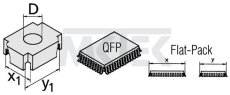 SMD odspájkovacia hlava CSF-Q, 19.6 x 19.6 mm