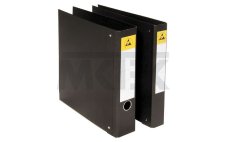 ESD Šanón DIN A4, 4 krúžky, chrbát 68 mm, čierny