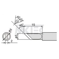 Spájkovací hrot GOOT PX-60RT-5K
