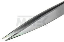 Pinzeta 00 SA s hrubými a plochými hrotmi, 120 mm