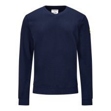ESD Mikina s výstrihom do V, tmavomodrá, Safeguard SafeComfort