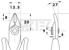 ESD Bočné štipačky TR 30 D PIERGIACOMI