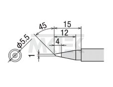 Spájkovací hrot GOOT PX-2RT-BC