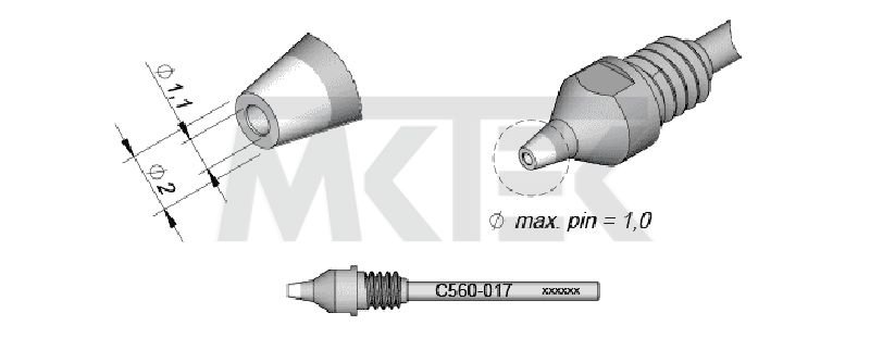 Odspájkovací hrot JBC C560-017