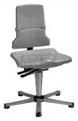 ESD stolička Sintec 1 so synchrónnou technológiou, čadičovo sivá