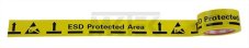 Podlahová značkovacia páska "ESD Protected Area", žltá, 50mm x 33m, samolepiaca