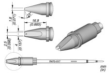 Spájkovací hrot R470017 JBC
