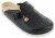ESD clog 3413 s perforáciou, hovädzia koža, čierno-biely