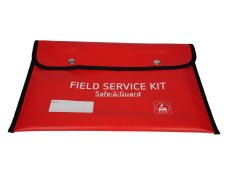 ESD servisná súprava pracovná podložka 4x patentka vinyl červená 610 x 610 mm SafeGuard