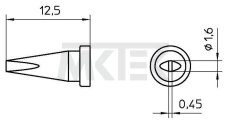 LT ASL Spájkovací hrot 1.6 x 0.45 mm