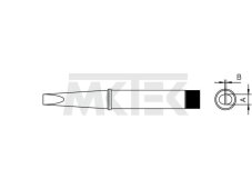 CT2E8 Spájkovací hrot 7,0mm 425°C
