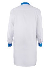 ESD dvojfarebný laboratórny plášť, krátky