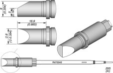 Spájkovací hrot R470-040 JBC