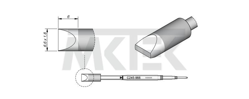 Spájkovací hrot JBC C245-966