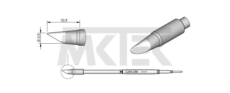 Spájkovací hrot JBC C245-256