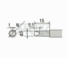 Spájkovací hrot GOOT PX-2RT-5D