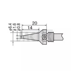 Odspájkovací hrot GOOT TP-100N-S8