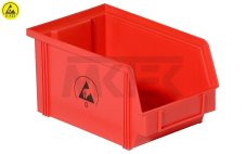ESD Zásobník červený 235x145x125