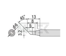 Spájkovací hrot GOOT PX-2RT-3BC