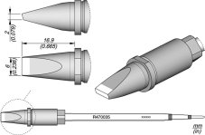 Spájkovací hrot R470-035 JBC