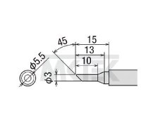 Spájkovací hrot GOOT PX-2RT-3C