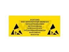 Samolepka ESD CHRÁNENÁ ZÓNA DE