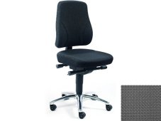 ESD Stolička COMFORT PLUS SUPERTEC, koženka, sivá