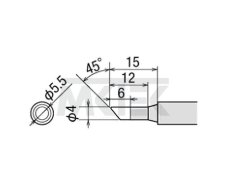 Spájkovací hrot GOOT PX-2RT-4CR