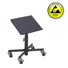 ESD antistatický stojan na materiál VARIOFIT, výška 520 - 775 mm, možnosť sklonu ložnej plochy