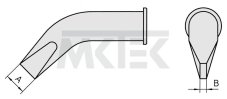 LHT EX Spájkovací hrot 7 x 2 mm