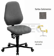 ESD stolička BASIC 2 so sklonom sedadla, trvalo vodivá, kompletne sivá