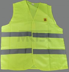Reflexná ESD vesta, neónovo žltá, veľkosť 3