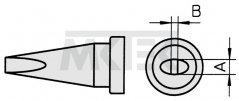 LT H HPB Spájkovací hrot 0.8 x 0.4 mm