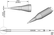 Spájkovací hrot C245230 JBC