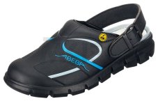ESD Clogs, Dynamic print čierna/modrá, 37331