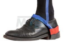 ESD červeno-modrý uzemňovací náramok na pätu, suchý zips