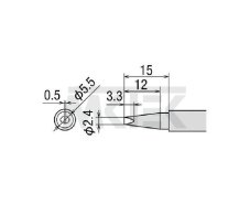 Spájkovací hrot GOOT PX-2RT-2.4D