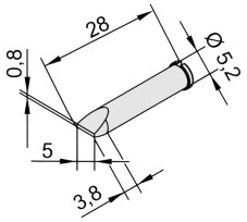 Spájkovací hrot 0102CDLF50/SB