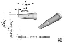 Odspájkovací hrot C115132 JBC