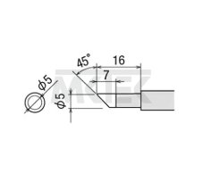 Spájkovací hrot GOOT PX-2RT-5CR