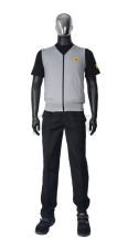 ESD vesta s výstrihom do V, na zips, SWW-Z