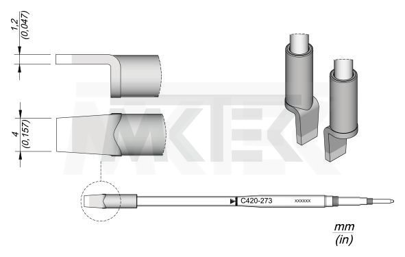 Spájkovací hrot JBC C420-273