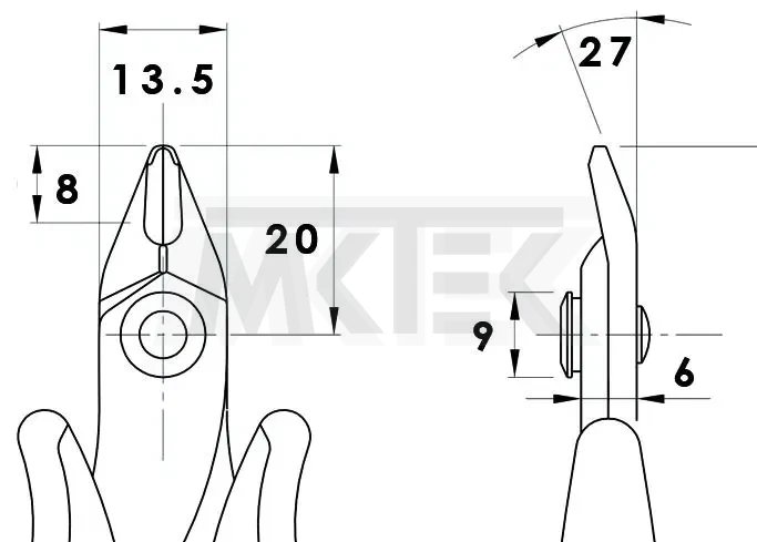 ESD Bočné štipačky TR 30 D PIERGIACOMI