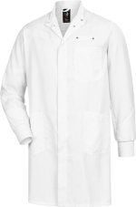 ESD plášť pánsky ESD Comfort s pletenými manžetami, biely