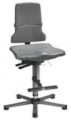 ESD stolička Sintec 3 so synchrónnou technológiou, čadičovo sivá