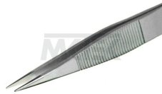Pinzeta s hrubými plochými hrotmi, 120 mm