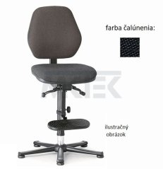 ESD stolička BASIC 3, trvalo vodivá, čierna