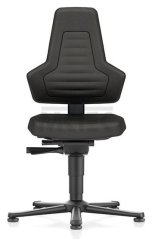 ESD stolička NEXXIT 1, Supertec, čierna, bez rukovätí