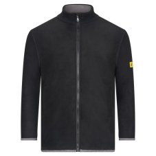 ESD Fleecová bunda na dlhý zips, čierna/sivá, Safeguard