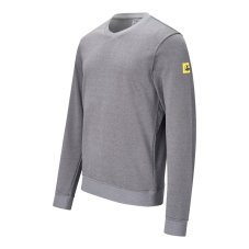 ESD Mikina s výstrihom do V, sivá, Safeguard SafeComfort